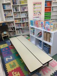 えほんや教具でお子様はたのしく、親御様はゆっくりおはなしさせていただけます。