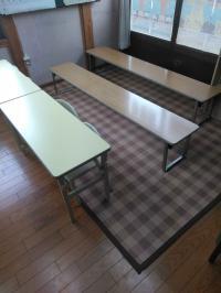 幼児さん専用のスペースを使います。