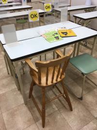 距離を少しとっていますが、お子さま・ママパパの笑顔はしっかり見えています(^^)