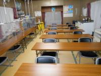 コロナの飛沫感染防止もきちんとやっています。