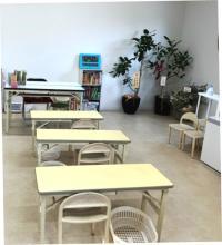 小さなお子さま連れでも大丈夫♪幼児さん用の机と椅子をご用意しています。