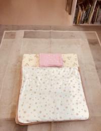 お子さまのオムツ交換用お布団もご用意しています♪