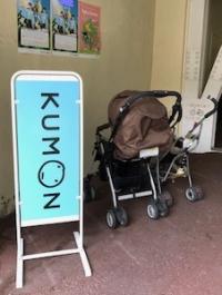 ベビーカー置き場です。お気軽にお越しください！