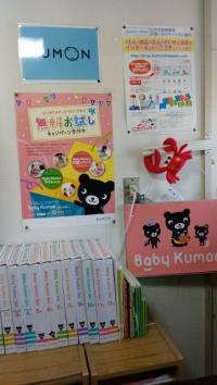 教室のＢａｂｙ　ＫＵＭＯＮコーナーです。
