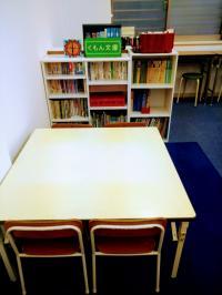 幼児専用スペースではインプット・読み聞かせを行います<br />
<br />
