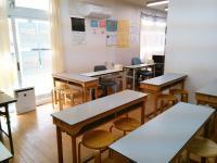 日当たりの良い教室です。