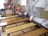 教室内部の様子です。明るい室内です。