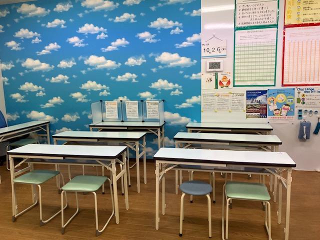 いつも教室には青空が広がっています。