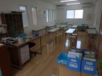 教室の内観です。0歳からお越しいただけます。