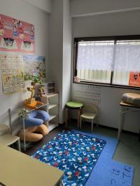 専用のスペースで、<br />
お子さまと一緒に ゆっくり過ごせます。