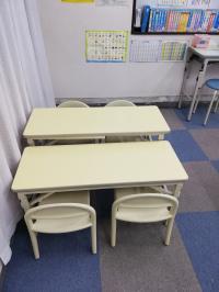自分で着席できるお子さまの場合はこちらでBKタイムを行います。