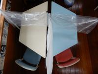 Baｂｙ Ｋｕｍｏｎタイム、幼児＆お母さんと指導者の間に感染飛沫予防ビニール設置