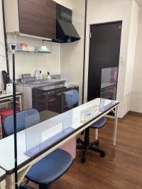 飛沫感染防止策を施しています