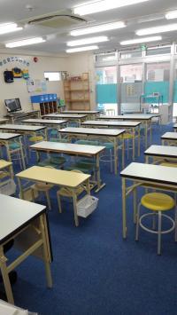 広くてきれいな教室です。