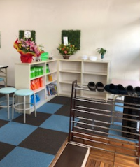 小さなお子様にも入りやすいように段差を緩やかにしています