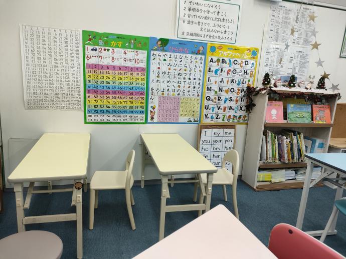 次のステップは、ちょっと一人で座って学習。でも先生がいつも横にいるから安心です。