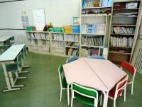 幼児の生徒さんたちは、慣れるまではここで学習します。