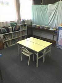 BKタイムはここで行います。横に寝かせられるスペースもあり♪