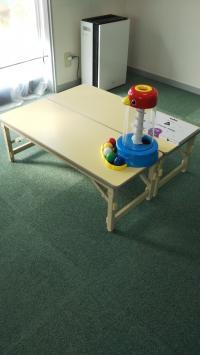 小さいお子さまも寝かせられるスペースがあります♪