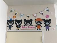 入り口では、くろくまファミリーがお出迎えします。