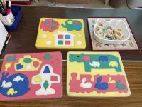 ソフトパズルなど、教具もそろっています。