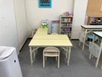 幼児さんの席です。<br />
楽しく学習ができますようにと見守ります。<br />
