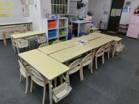 小さなお子さまが安心して座れるイスもご用意しています。