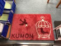 かわいいマットがお出迎え。