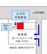 建物裏に駐車場があります。空いているスペースをお使いください。
