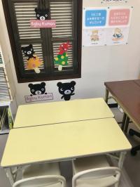 こちらのお席でBaby Kumonを実施します。机デビューも応援します♪
