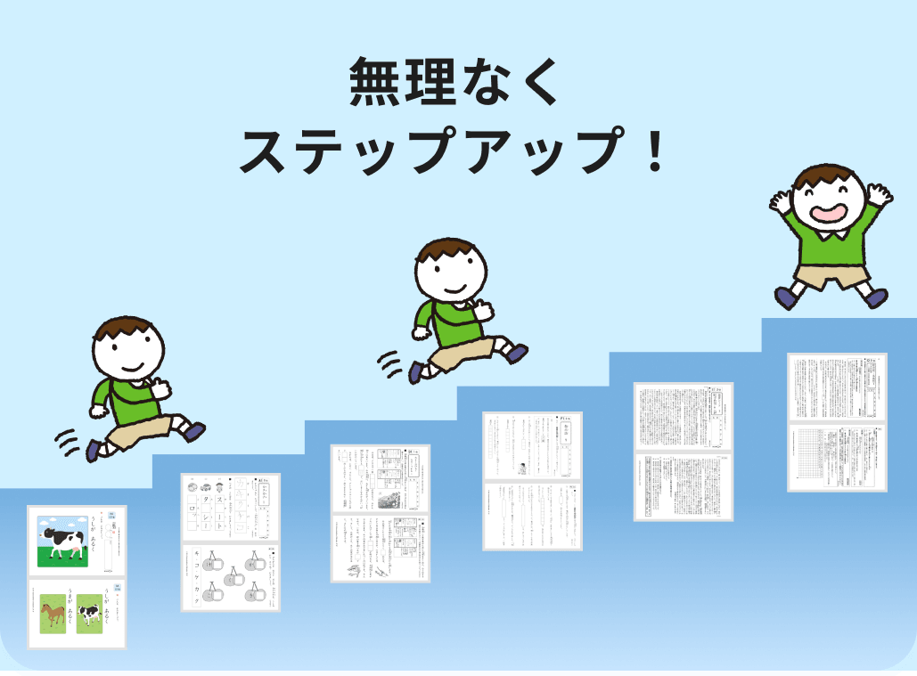 無理なくステップアップ!