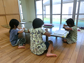 児童養護施設でのKUMON－青雲寮　園の子どもたち