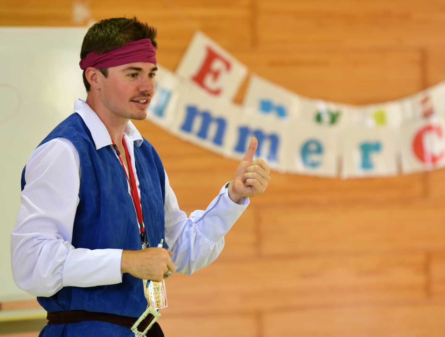 Dennis at an English Summer Camp