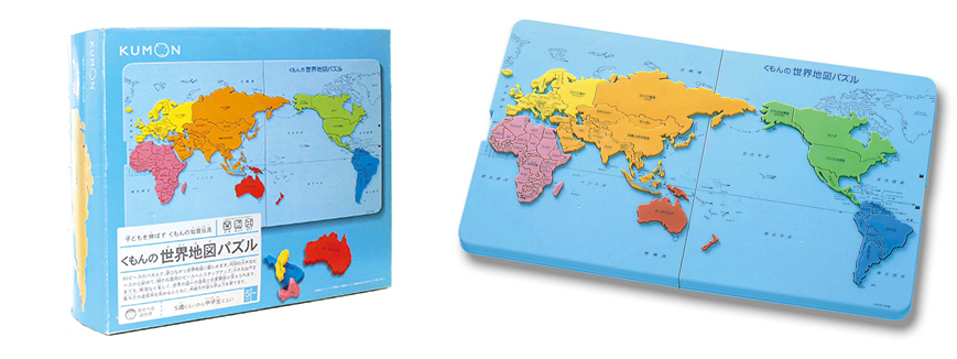 くもんの日本地図パズル』25周年、『くもんの世界地図パズル』20周年 