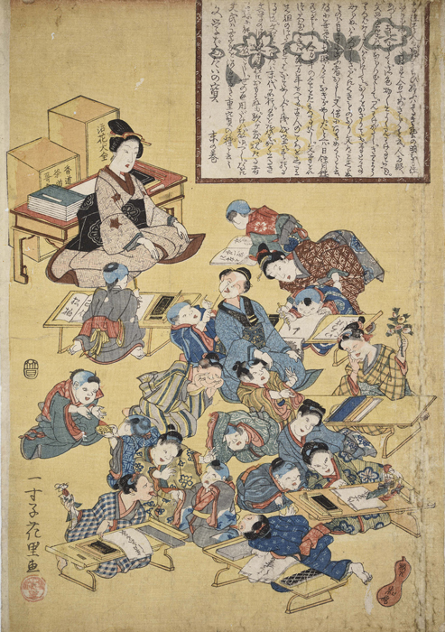 くもんの浮世絵 寺子屋での学習の実際