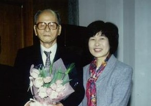 創始者 故・公文公会長と金光先生（1994年）