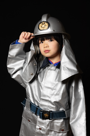 能登半島(日本)の7歳のマコ、将来の夢は消防士