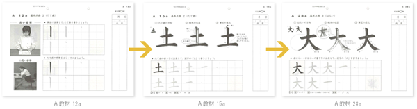 「横画」「縦画」から「土」「大」へ